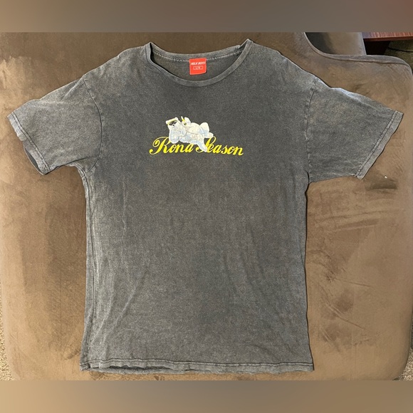 Full Send Rona Season Szn Nelk Boys Blue Washed Short Sleeve Tee Logo L - Picture 1 of 9